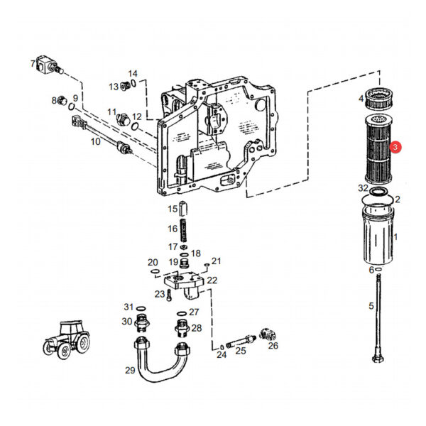 Filtr hydrauliki Donaldson P766070 Katalog