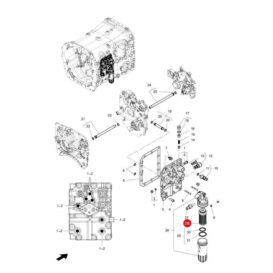 4366512M1 filtr hydrauliki katalog