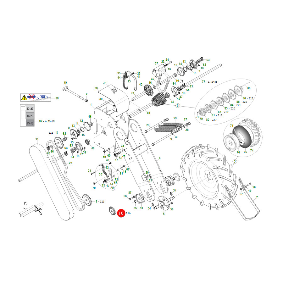 G16630400R kolo zebate katalog
